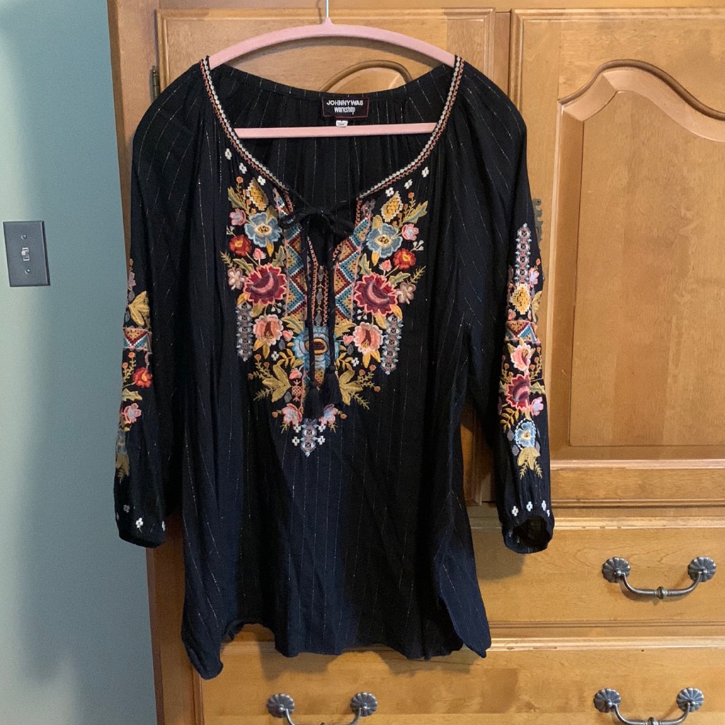 Gorgeous Johnny Was Workshop Blouse Size L
